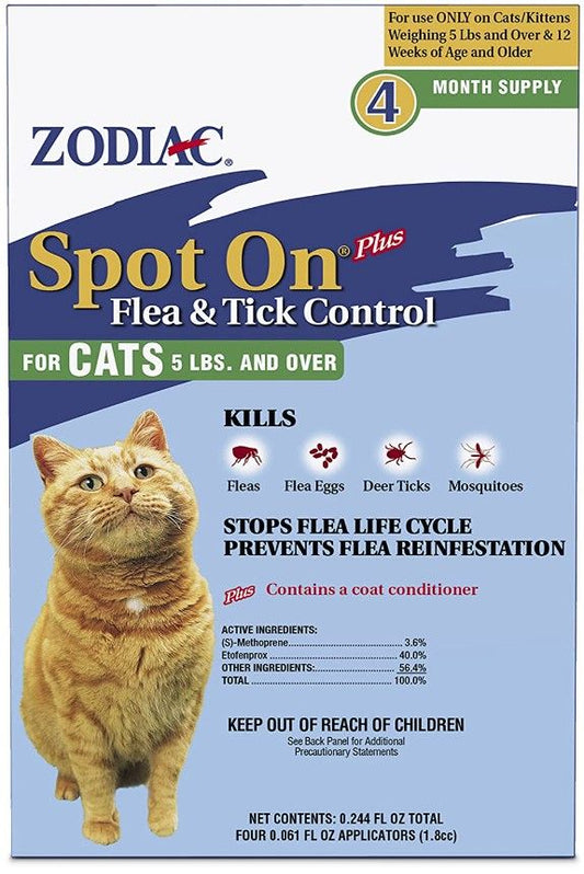 Zodiac Spot on Plus Flea & Tick Control for Cats & Kittens