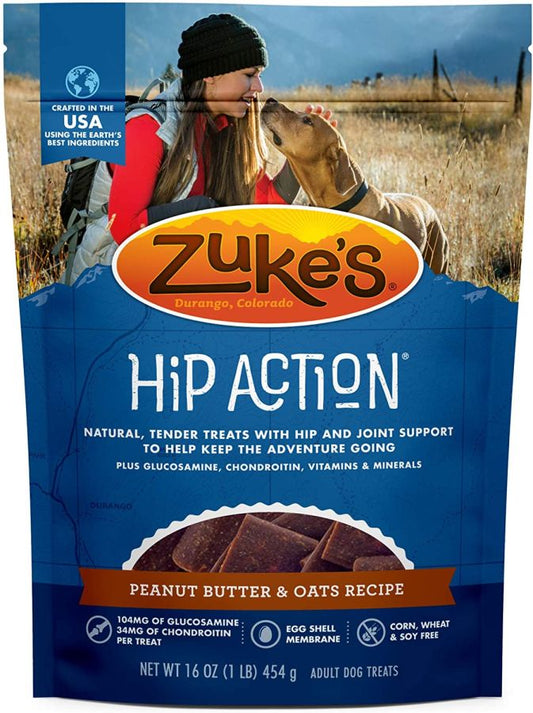 Zukes Hip Action Dog Treats - Peanut Butter & Oats Recipe