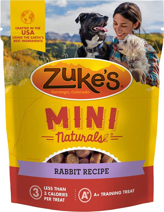 Zukes Mini Naturals Dog Treat - Wild Rabbit Recipe