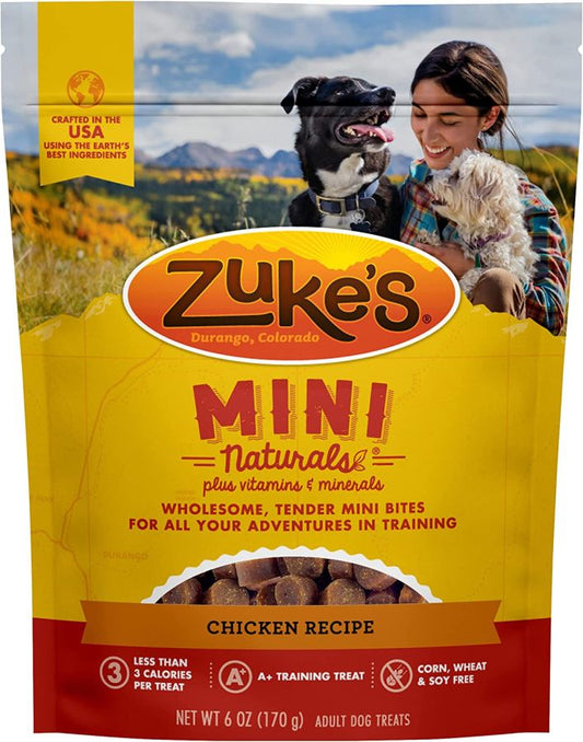 Zukes Mini Naturals Dog Treat - Roasted Chicken Recipe