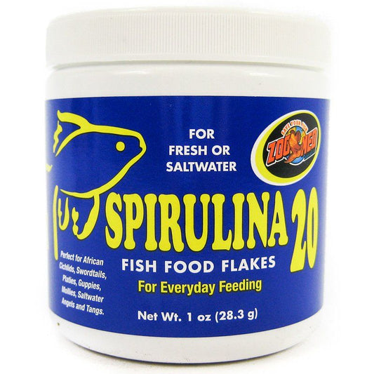 Zoo Med Spirulina 20 Flakes Fish Food