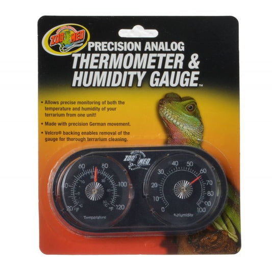 Zoo Med Precision Analog Thermometer & Humidity Gauge