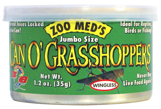 Zoo Med Can O' Jumbo Sized Grasshoppers