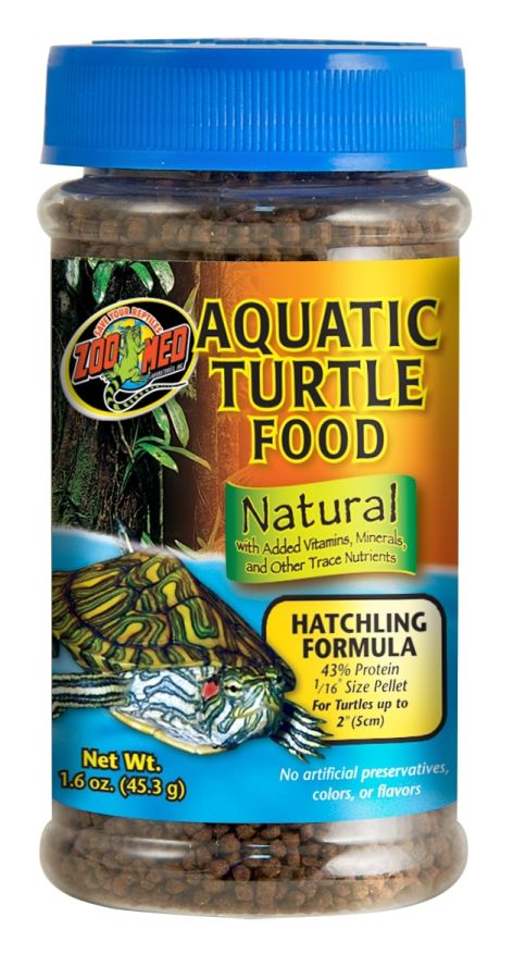 Zoo Med Natural Aquatic Turtle Food - Hatchling Formula (Pellets)