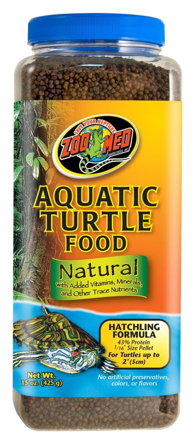 Zoo Med Natural Aquatic Turtle Food - Hatchling Formula (Pellets)