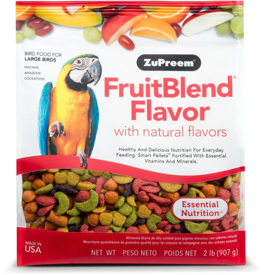 ZuPreem FruitBlend Flavor Bird Food for Large Birds