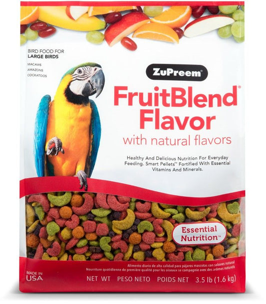 ZuPreem FruitBlend Flavor Bird Food for Large Birds