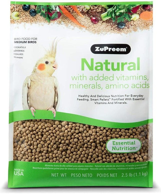 ZuPreem Natural Blend Bird Food - Cockatiel