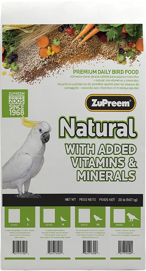 ZuPreem Natural Blend Bird Food - Cockatiel