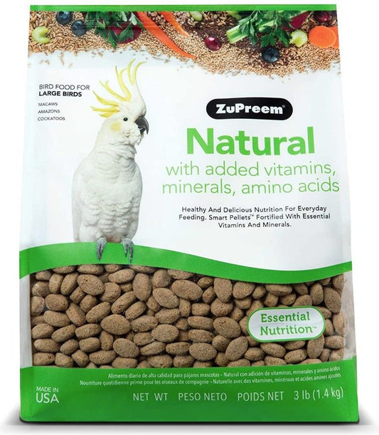 ZuPreem Natural Blend Bird Food - Large Parrot