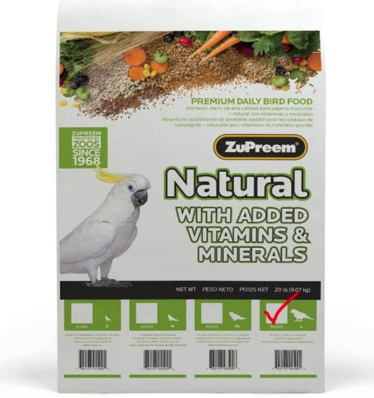 ZuPreem Natural Blend Bird Food - Large Parrot