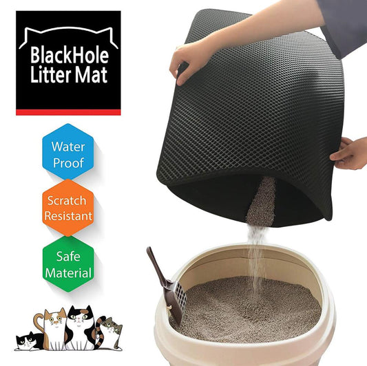 Double Layer Pet Cat Litter Box Mat Waterproof Pads Non-Slip Bed for House Clean Trapping Dog Kitten Sandbox Filters Cama Para