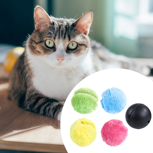 Magic Roller Ball Activation Automatic Ball Dog Cat Interactive Funny Chew Plush Electric Rolling Ball Pet Dog Cat Toy - Super-Petmart