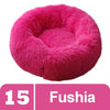 Long Plush Fluffy Pet Dog Bed Claming Dog Beds Donut round Cat Dog Bench Soft Warm Chihuahua Kennel Large Mat Pet Supplies