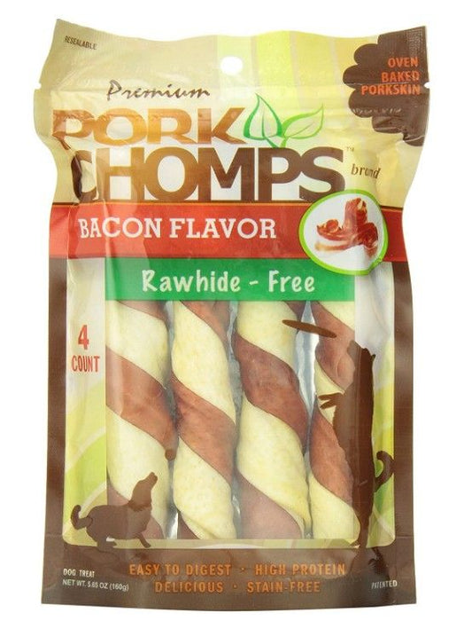 Pork Chomps Premium Pork Twistz - Bacon