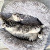 2021 Pet Litter Cat Litter Cushion Plush round Winter Warm Dog Sofa Pet Bed Cat Cushion Large and Small Dog Warm Pet Supplies