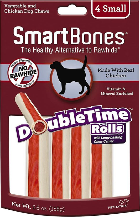 SmartBones DoubleTime Roll Chews for Dogs - Chicken