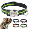 Custom Reflective Pet Leash Tag Collar Nylon Engraved Name for Small Medium Large Dog - Super-Petmart