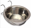 Pet Dog Cat Bowl Can Hang Stationary Dog Cage Bowl Stainless Steel Hanging Bowl Three Dimension Stationary Dog Bowl