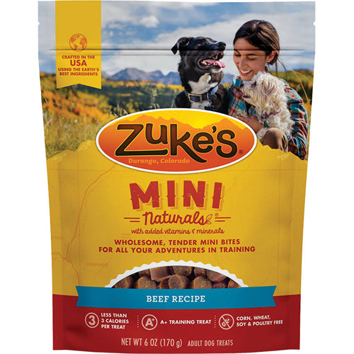 Zukes Dog Mini Natural Beef 6Oz