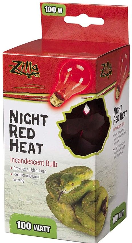 Zilla Incandescent Night Red Heat Bulb for Reptiles