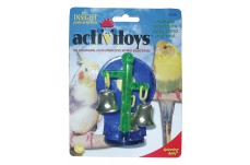 JW Pet ActiviToy Spinning Bells Bird Toy Assorted Small Medium