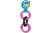 JW Pet Big Mouth Triple Ring Dog Toy Triple Rings Multi-Color Small