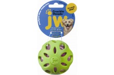 JW Pet Crackle Heads Crackle Ball Dog Toy Assorted Medium