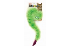 JW Pet Featherlite Catnip Boa Squeaky Cat Toy Green One Size