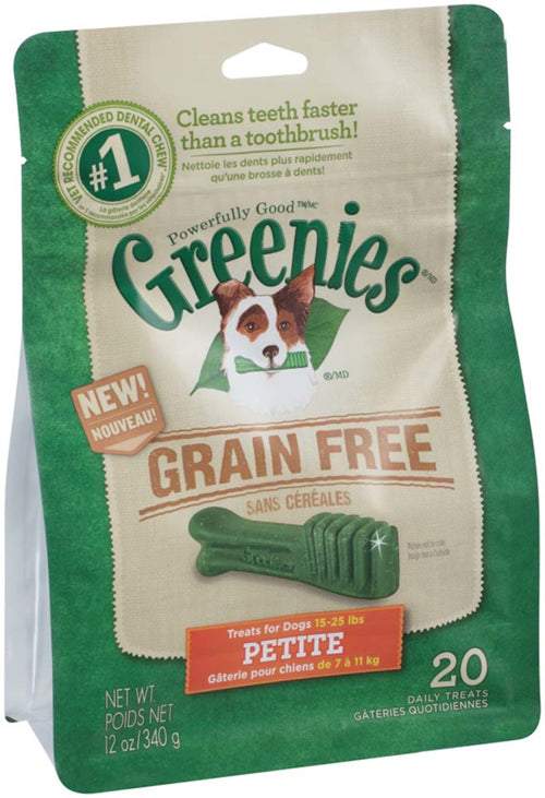 Greenies Grain-Free Dog Dental Treat 12 oz 20 Count Petite