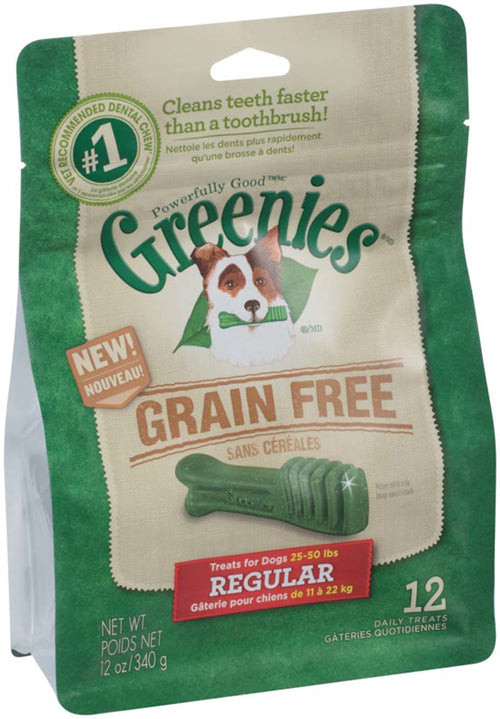 Greenies Grain-Free Dog Dental Treat 12 oz 12 Count Regular