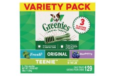 Greenies 3-Flavor Variety Pack Teenie Dog Dental Chews 36 Ounces 129 Treats