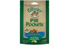 Greenies FELINE Pill Pockets Tuna & Cheese Flavor Cat Treats 1.6 oz 45 Count