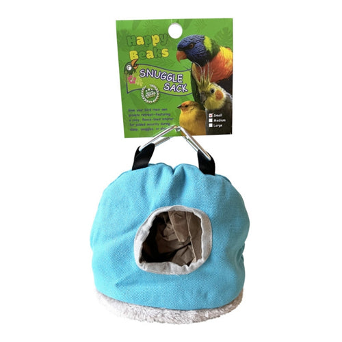 A & E Cages Happy Beaks Snuggle Sack Bird Hut Assorted, 1ea/SM