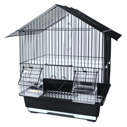 A & E Cages Happy Beaks House Top Bird Cage
Black, 1ea/12In X 9In X 15.5 in