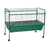 A and E Cages Deluxe Rabbit Cage and Stand Green 1ea-40In X 39.5In X 23 in