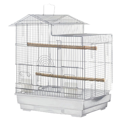 A&E Cages Light Wire House Top Cage Black/White: 4ea/18In X 14 in: 4 pk