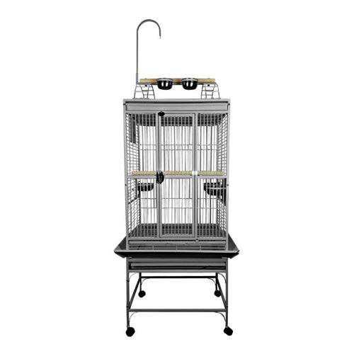 A and E Cages Play Top Bird Cage Platinum 1ea-24In X 22 in