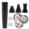 Dog Cat Hair Trimmer Paw Nail Grinder Pets Clippers Foot Nail Cutter Low Noise Dog Pet Grooming Machine USB Pet Supplies