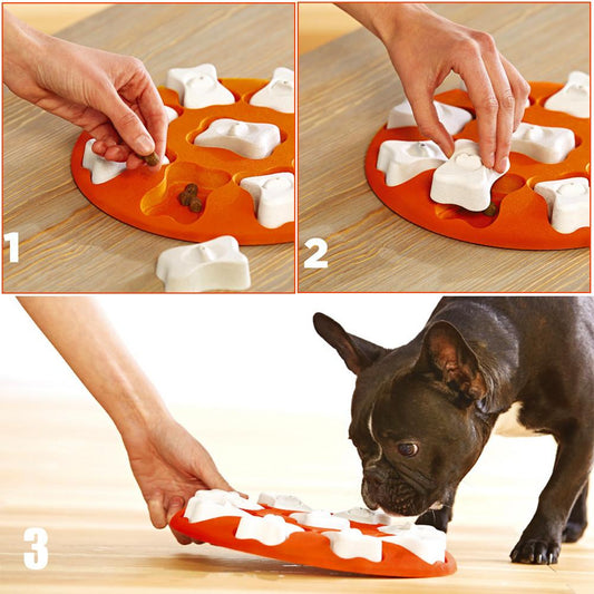 Dog Puzzle Toys Increase IQ Interactive Puppy Dog Food Dispenser Pet Dogs Training Games Feeder For Puppy Medium Dog Bowl Dog Puzzle Toys Increase IQ Interactive Puppy Dog Food Dispenser P - Super-Petmart