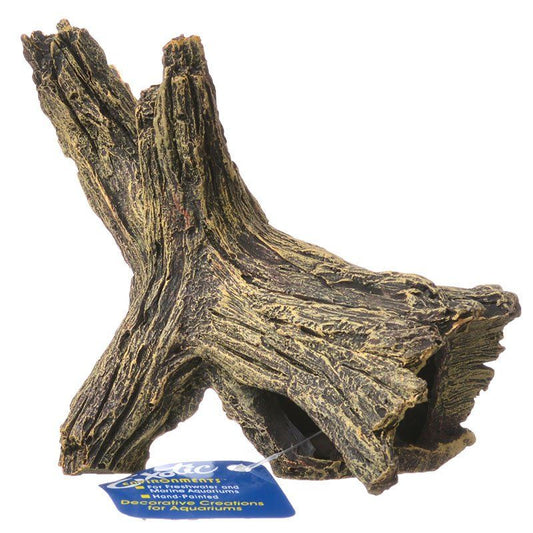 Exotic Environments Driftwood Basking Den Natural Aquarium Ornament