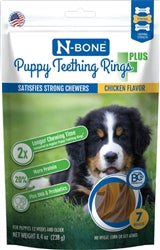 N-Bone Puppy Teething Rings Plus Chicken 7 ct