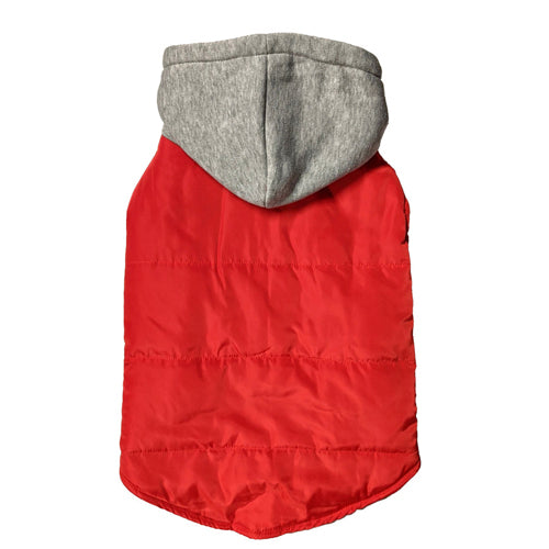 Fashion Pet Cosmo Vest w/Hood Red Extra Small