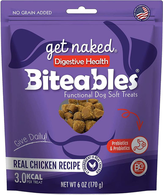 Get Naked Digestive Health Soft Dog Treats - Chicken Flavor