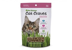 Pet Greens Cat Craves Semi-Moist Cat Soft Treat Turkey and Duck 3 oz