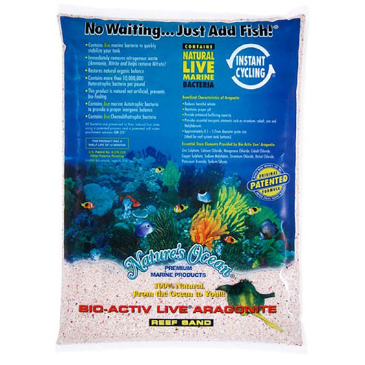 Nature's Ocean Samoa Pink Bio-Activ Live Aragonite Reef Sand