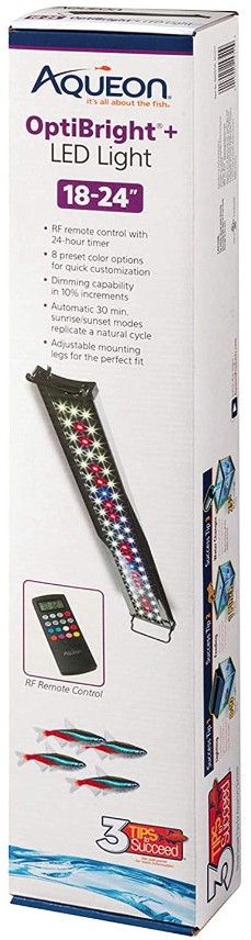 Aqueon OptiBright Plus LED Aquarium Light Fixture