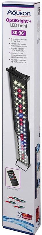 Aqueon OptiBright Plus LED Aquarium Light Fixture