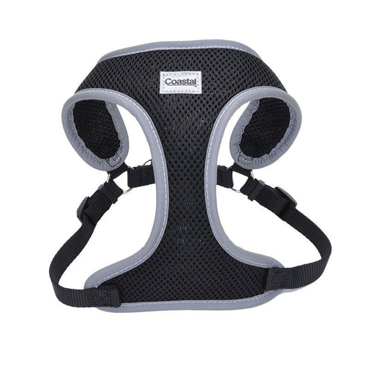 Coastal Pet Comfort Soft Reflective Wrap Adjustable Dog Harness - Black