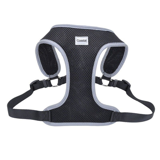 Coastal Pet Comfort Soft Reflective Wrap Adjustable Dog Harness - Black